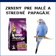 zrniny pre malé a stredné papagáje